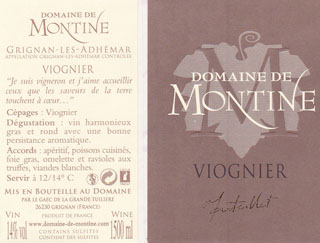 Cuvée "VIOGNIER" Cuvée "VIOGNIER"
